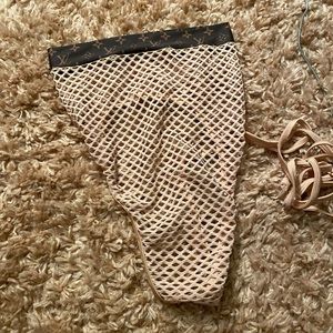 Louis Vuitton Fishnet Bodysuit Lingerie